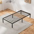 Twin Size Metal Bed Frame with Headboard and Footboard B710