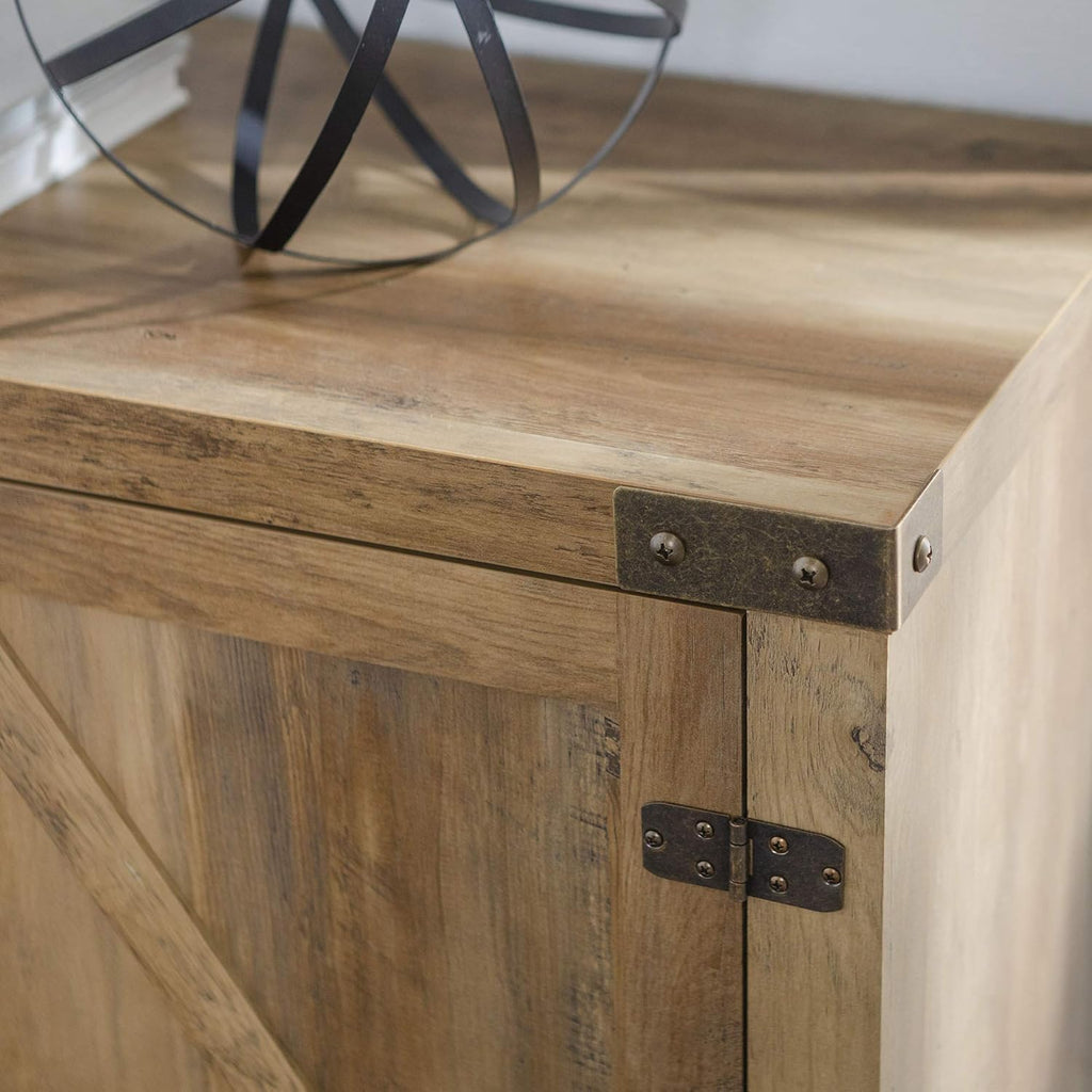 58 Inch Reclaimed Barnwood TV Stand Cabinet S393
