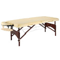 28" Portable Massage Table with Walnut Legs Q2960