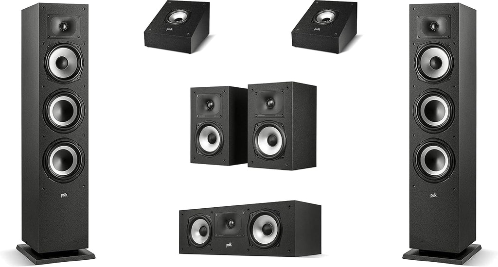 Pair of Bookshelf Speakers, Midnight Black H818234