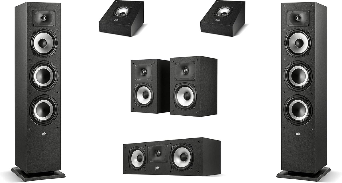 Pair of Bookshelf Speakers, Midnight Black H818234