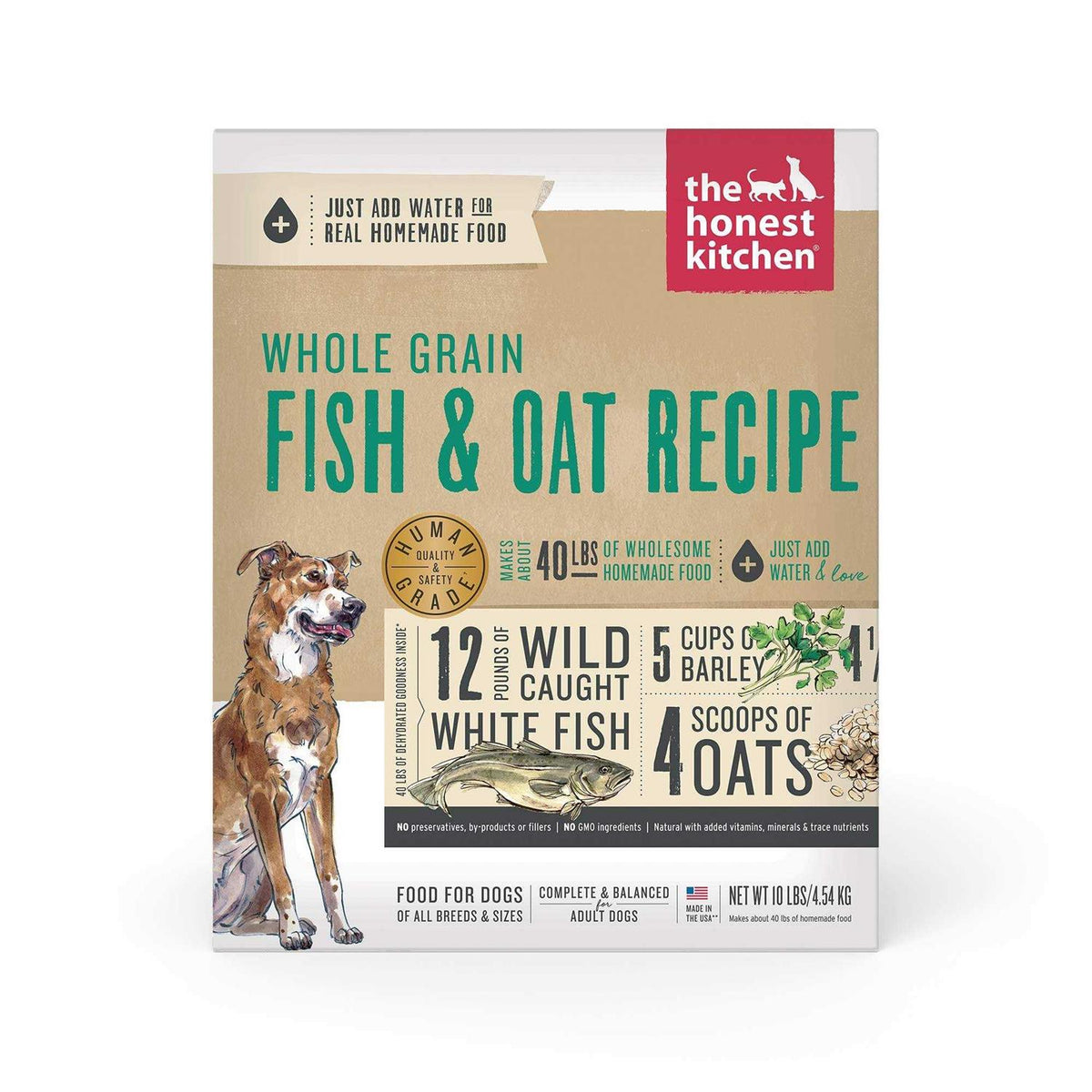 Whole Grain Fish & Oat Dehydrated Dog Food Y3136
