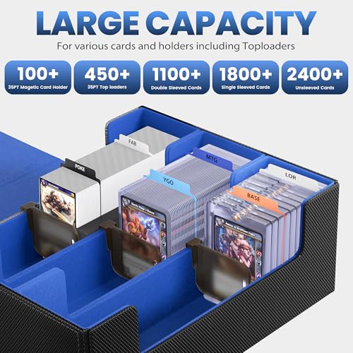 Card Storage Box with 10 Dividers L9496