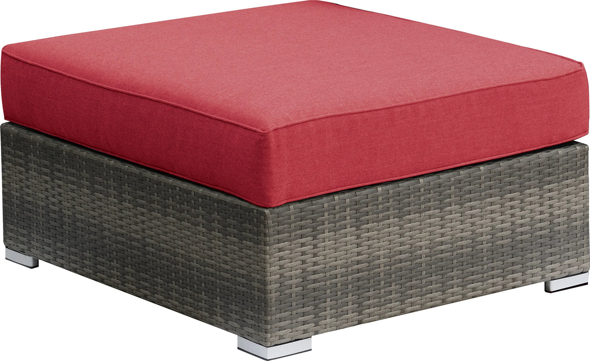 Red Resin Wood Modular Sofa Set 2pc H9585