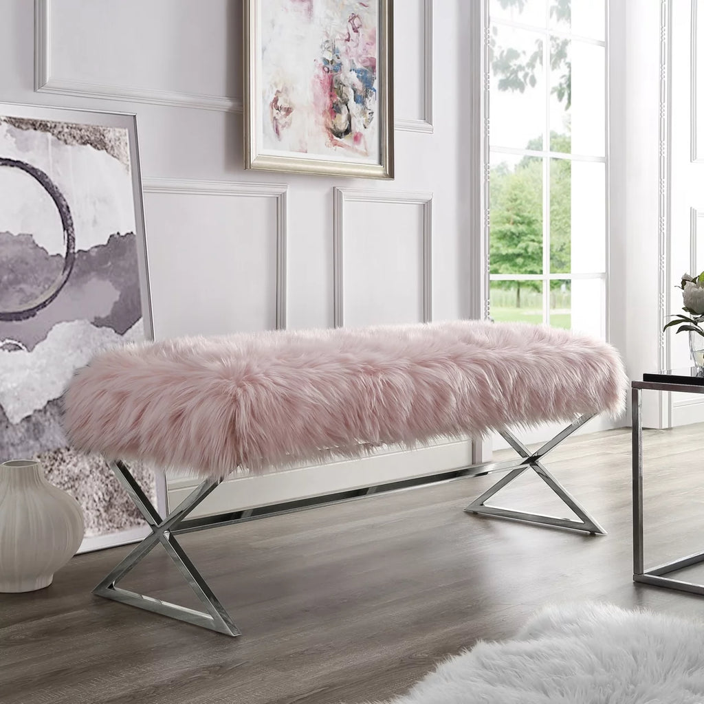 Faux Bench Stainless Steel Legs W8909