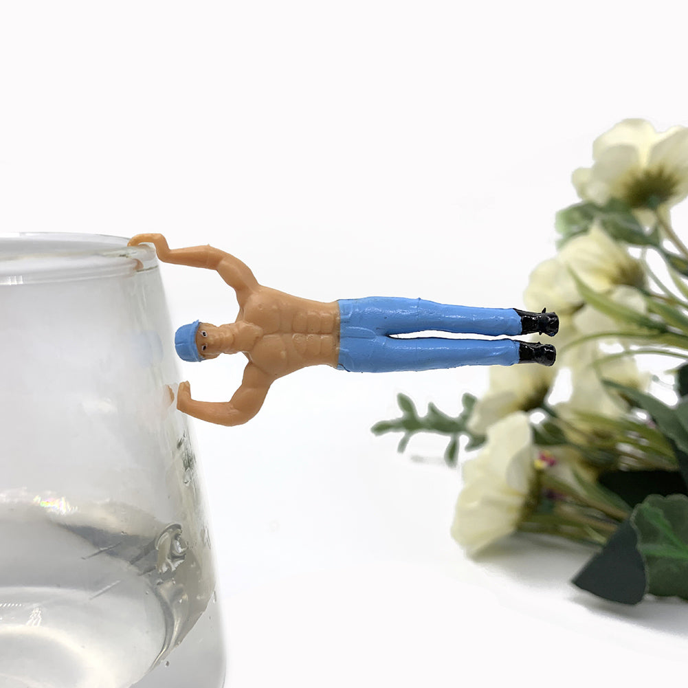 8Pcs Mini Simulated People Dollhouse Pendant Decor P26213