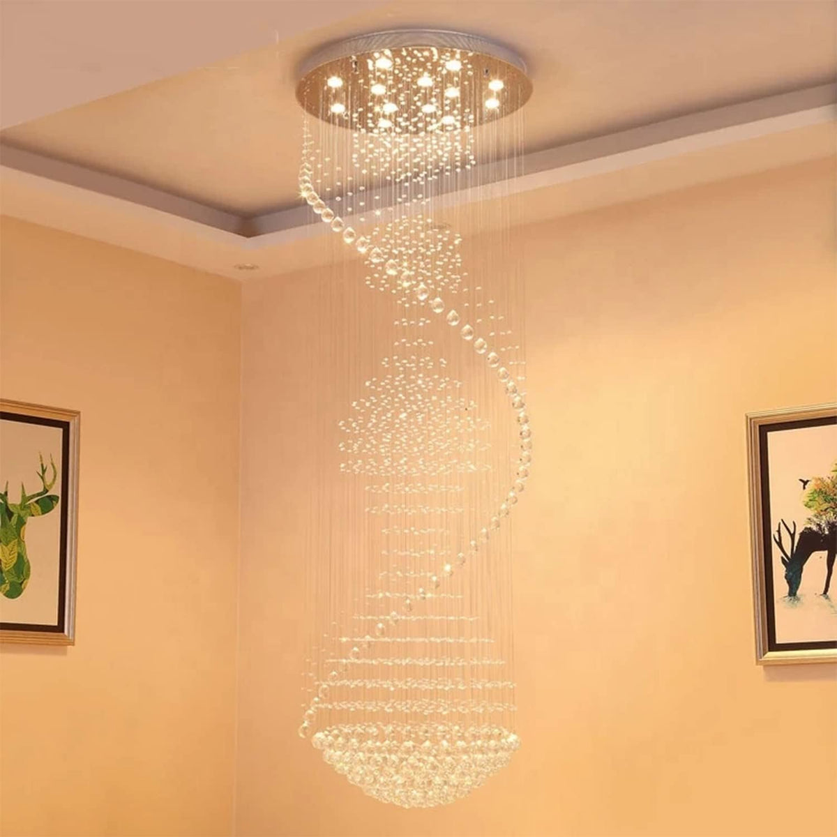 Crystal Spiral Chandelier for Staircase Y153578