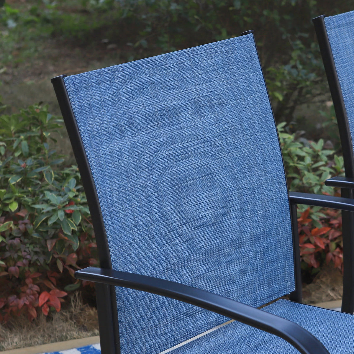 9-Piece Outdoor Patio Dining Set with Steel Table & Textilene Chairs S482902