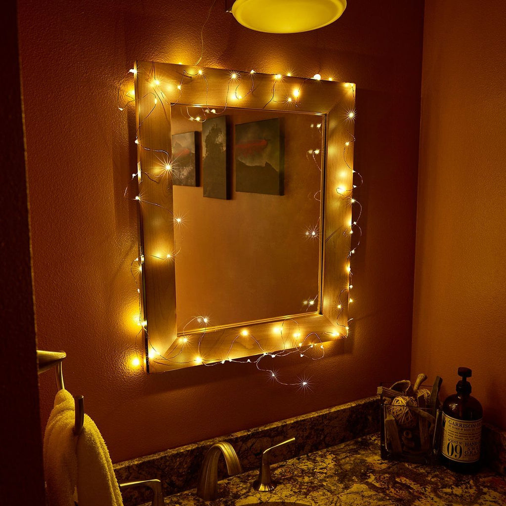 Warm White Copper Wire Lights with Remote U297