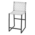 Woven Leather Counter Stool Q720