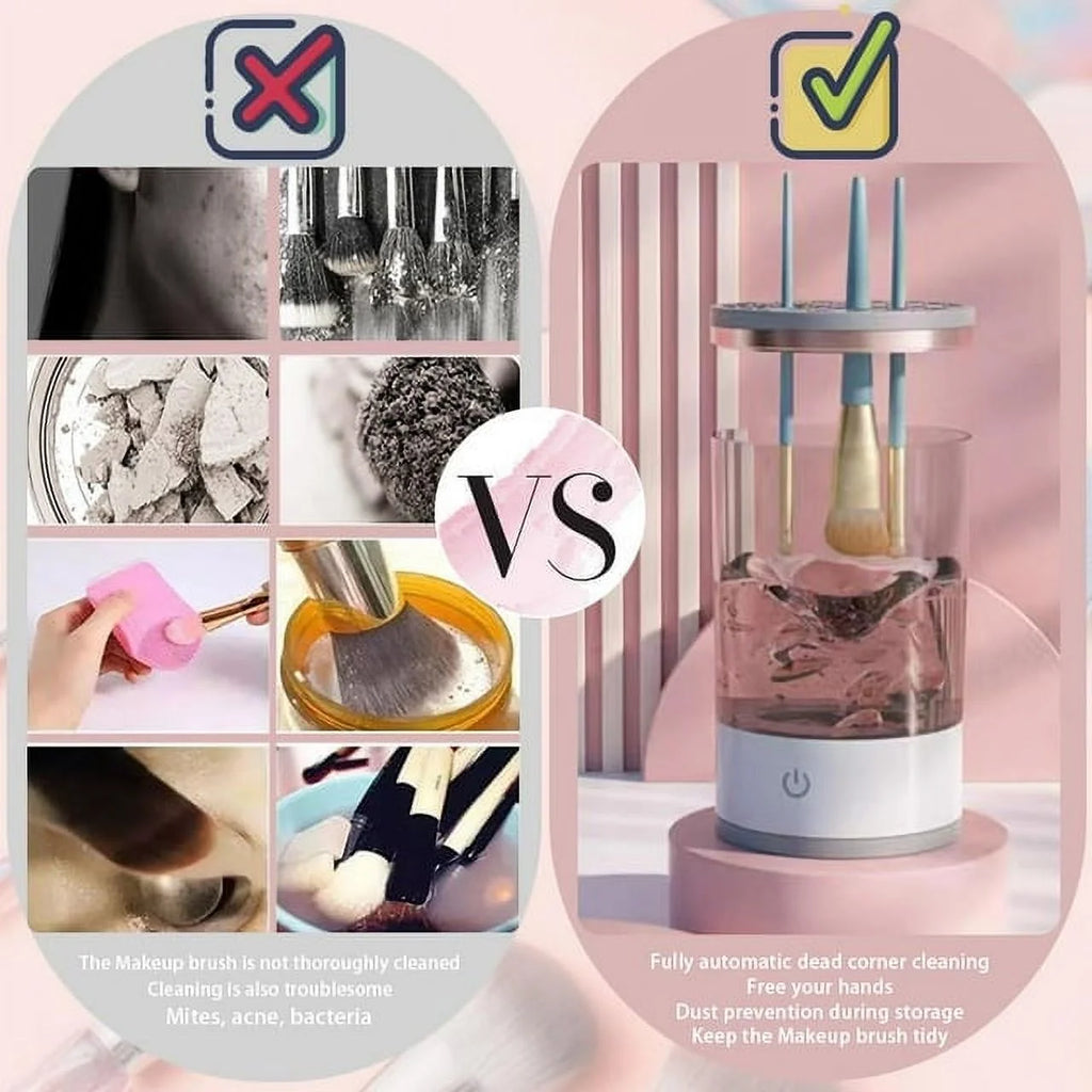 Portable Electric USB Makeup Brush Cleaner Machine F23378