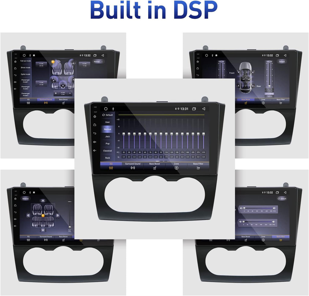 Car Radio Navigation Stereo with Carplay Android Auto Bluetooth FM AM RDS AHD Rear View Camera F508234
