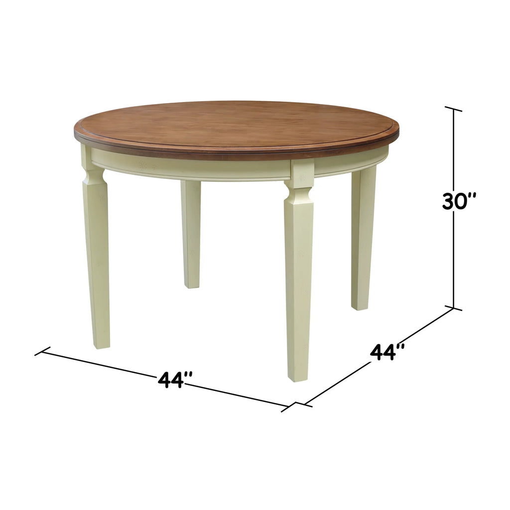 44 in Round Solid Wood Dining Table U363693