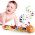 Multicolor Sensory Stuffed Animal Crinkle Toy with Bells and Rattles C745785