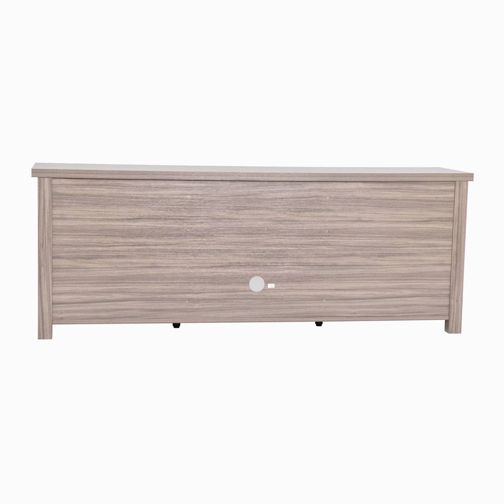 Gray Wash Oak Finish 65" Media Console with 6 Open Storage Shelves W7107