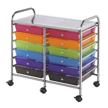 12-Drawer Multi-Colored Storage Cart P19677