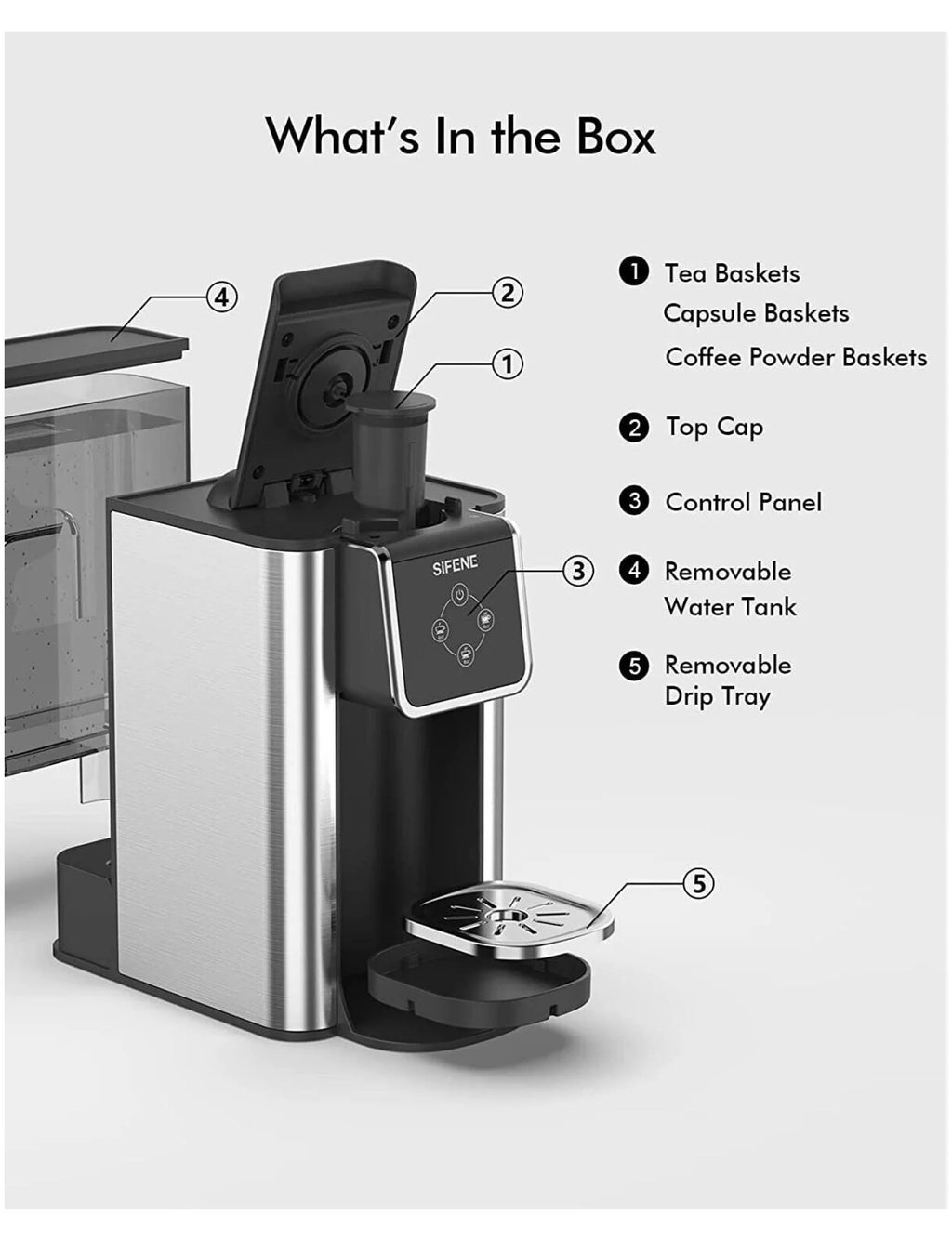 Single Serve 3 in 1 Pod Coffee Maker C25232