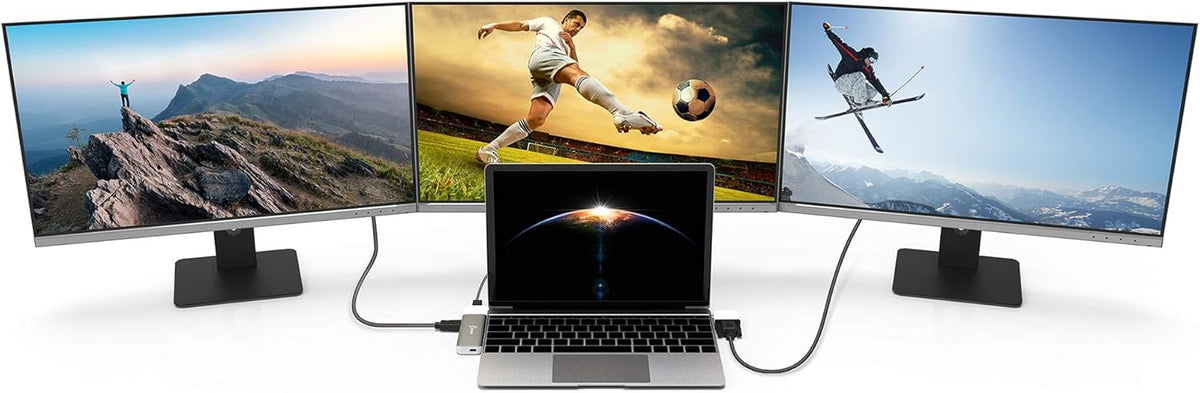 USB-C Multi-Display Modular Hub with HDMI, Mini DisplayPort, VGA, PD 100W, RJ-45 Ethernet, USB-A, USB Type-C, SD Card Reader Q7424