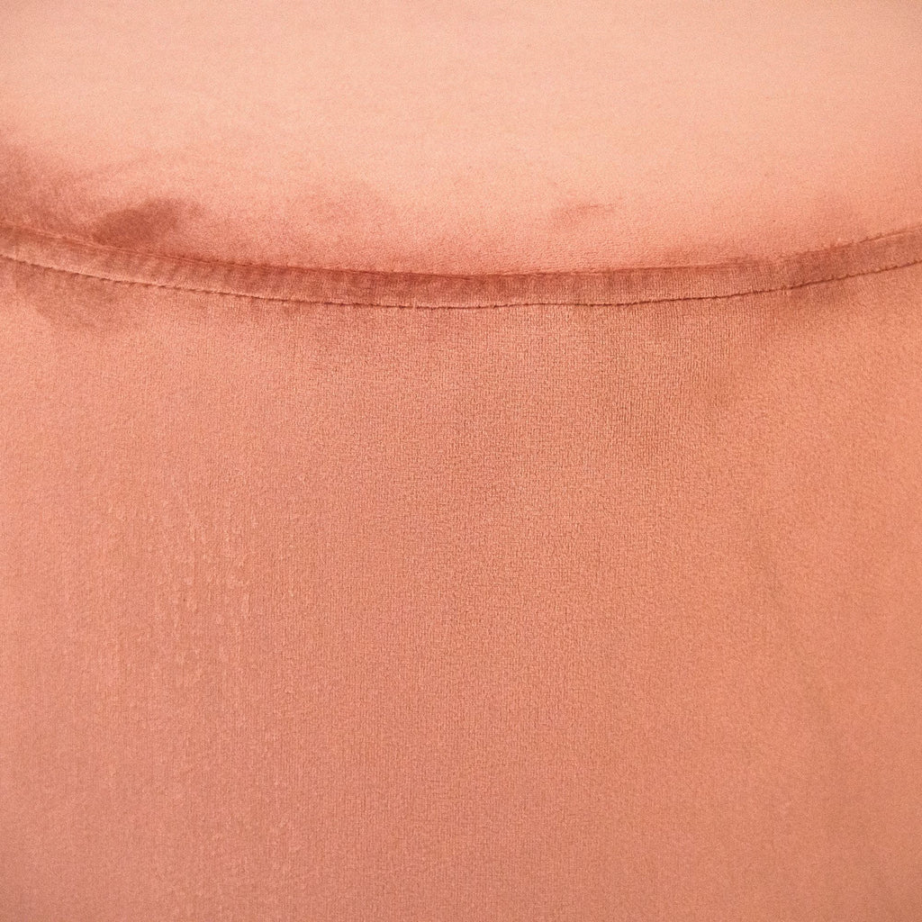 Mauve Pink Velvet Vanity Stool B11262