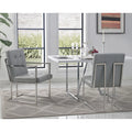 Faux Leather Dining Arm Chair Set of 2 V92989