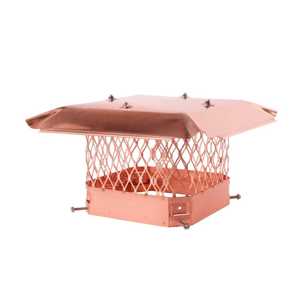 Copper Chimney Cap with 3/4x22 Mesh T8304