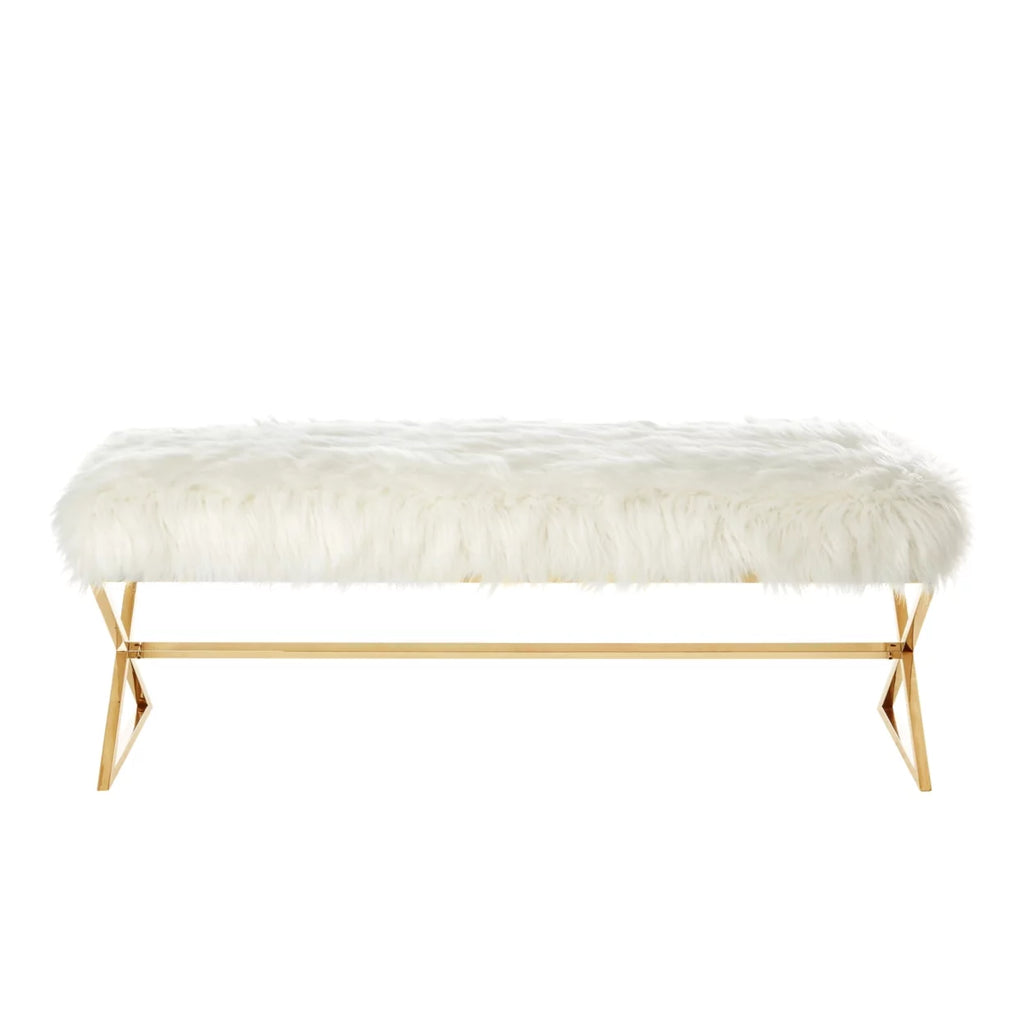 Faux Bench Stainless Steel Legs W8909