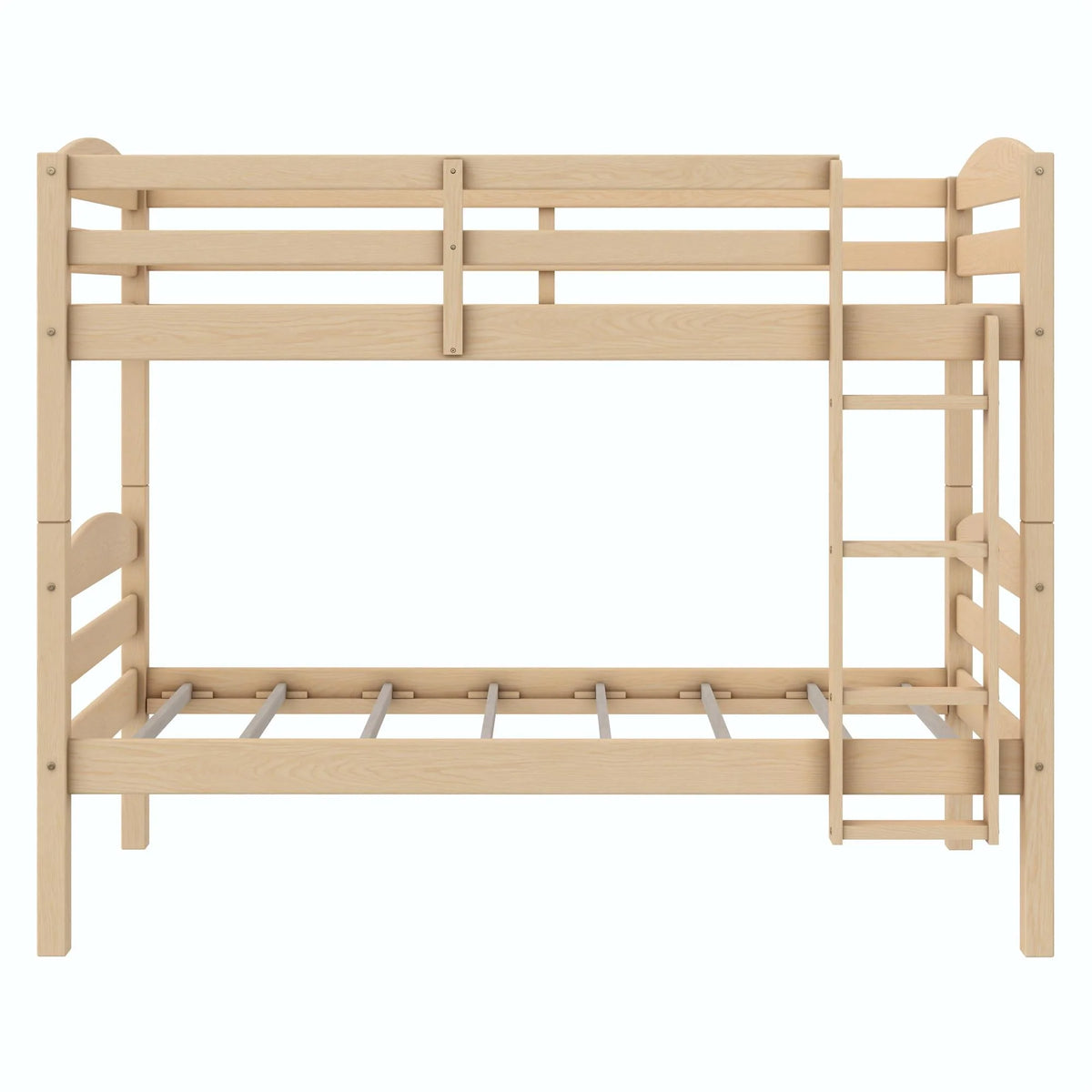 Solid Wood Twin-over-Twin Convertible Bunk Bed J8671