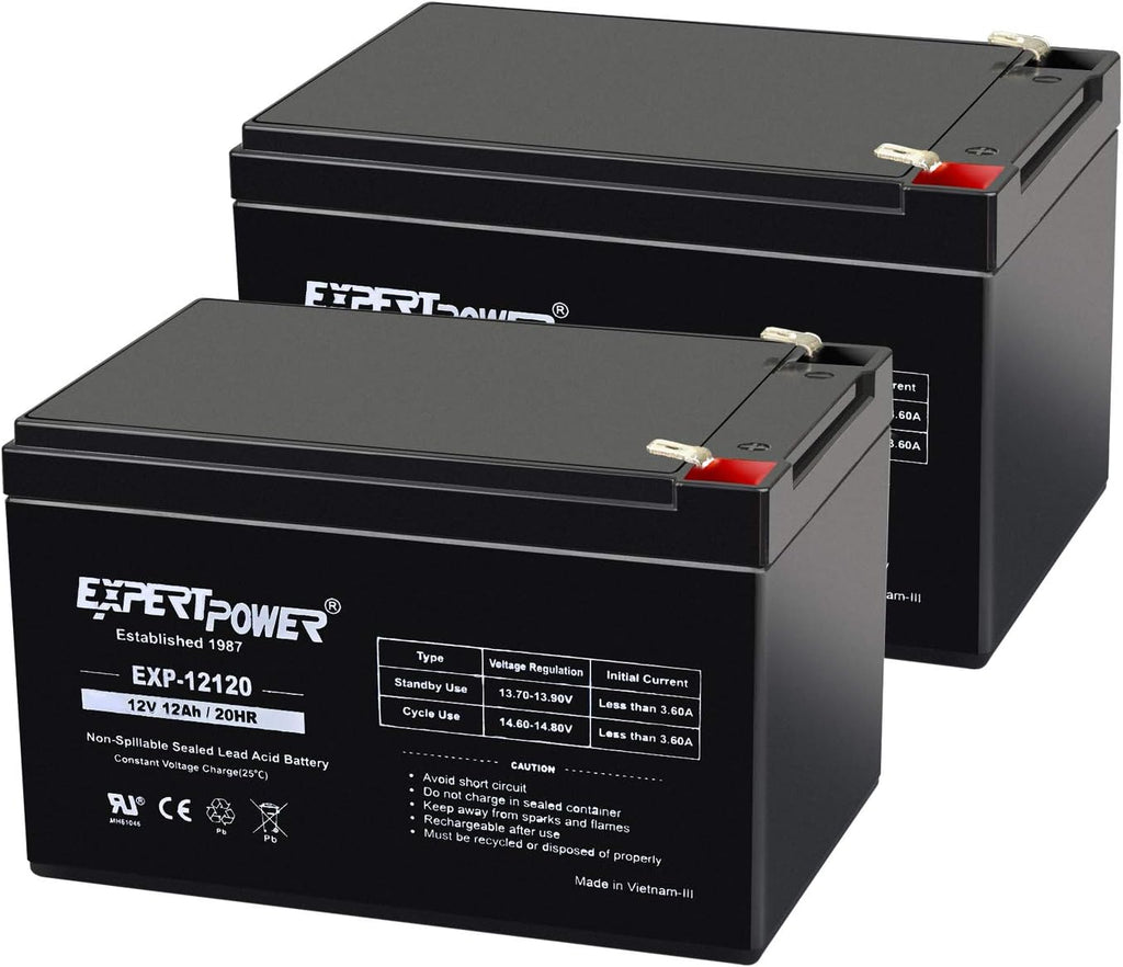 2 Pack 12 Volt 12 Ah Rechargeable Battery G73175