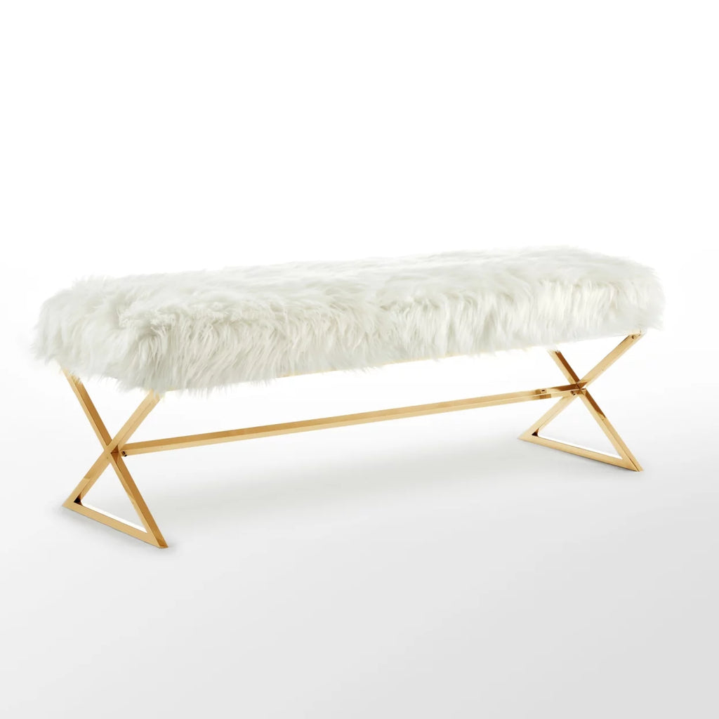 Faux Bench Stainless Steel Legs W8909