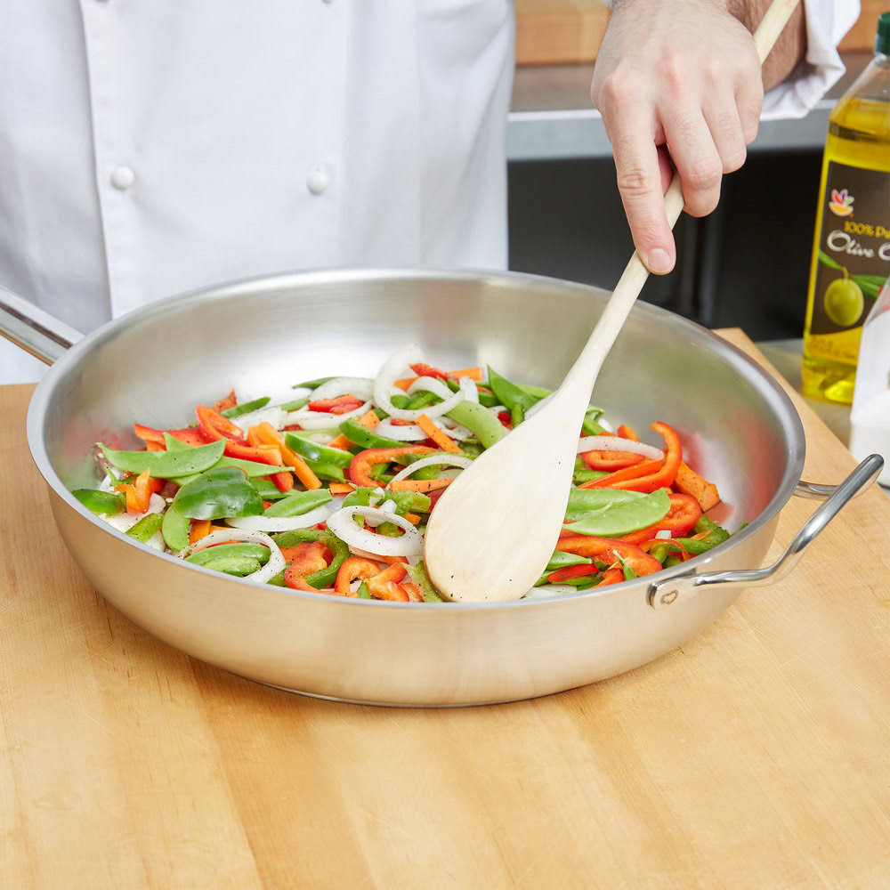 14 in Stainless Steel Fry Pan Z152