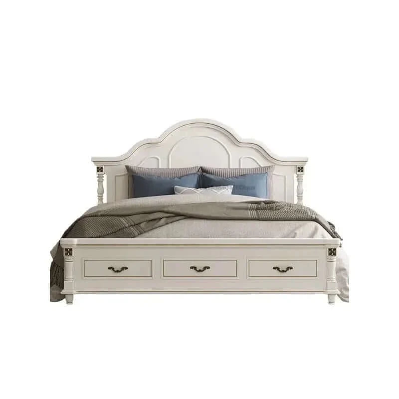Wooden Bed with Storage and Bedside Tables L14002