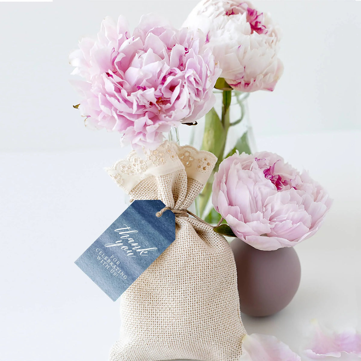 Navy Blue Ombre Watercolor Cardstock Gift Tags 100-Pk B37230