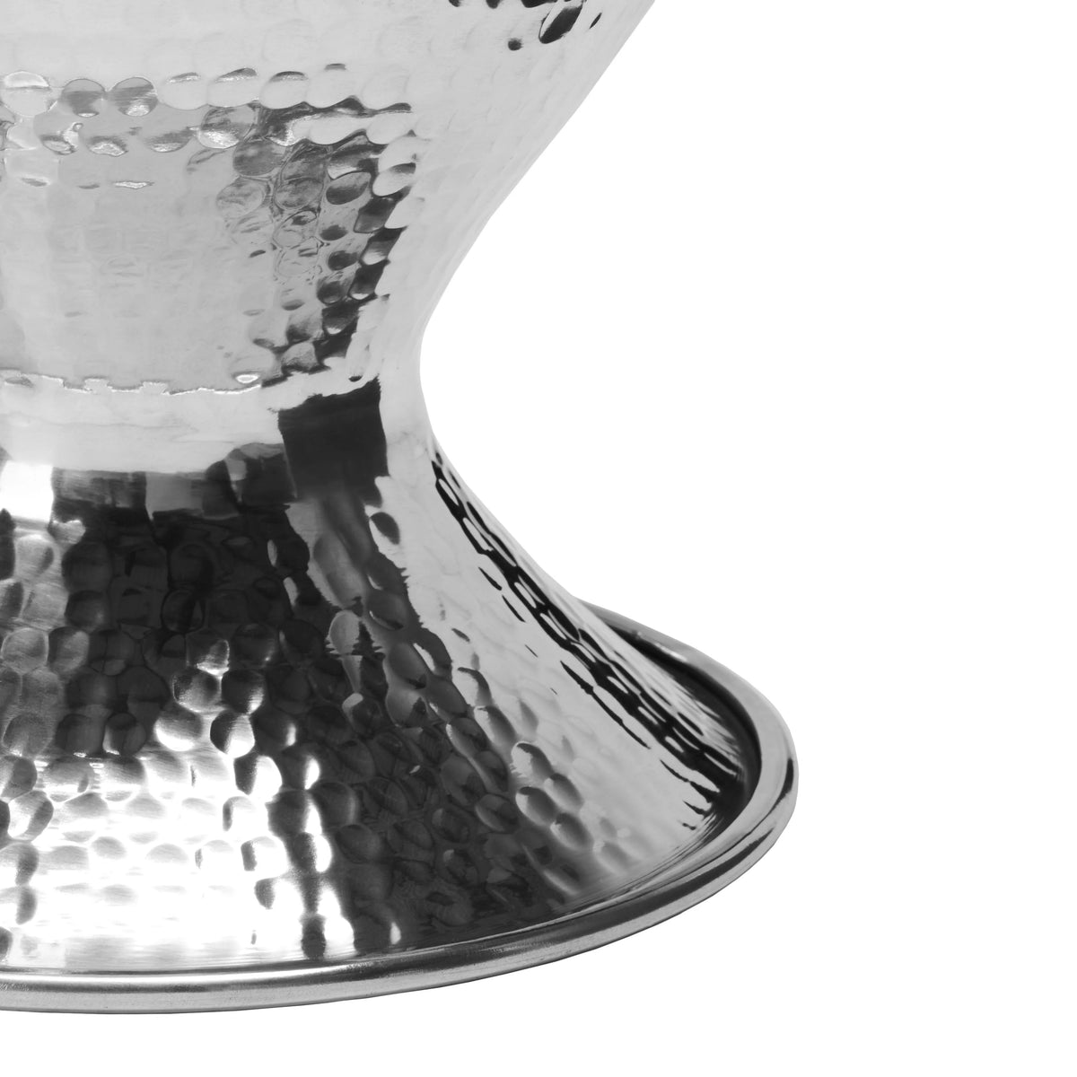 Small Hammered Aluminum Stool M794