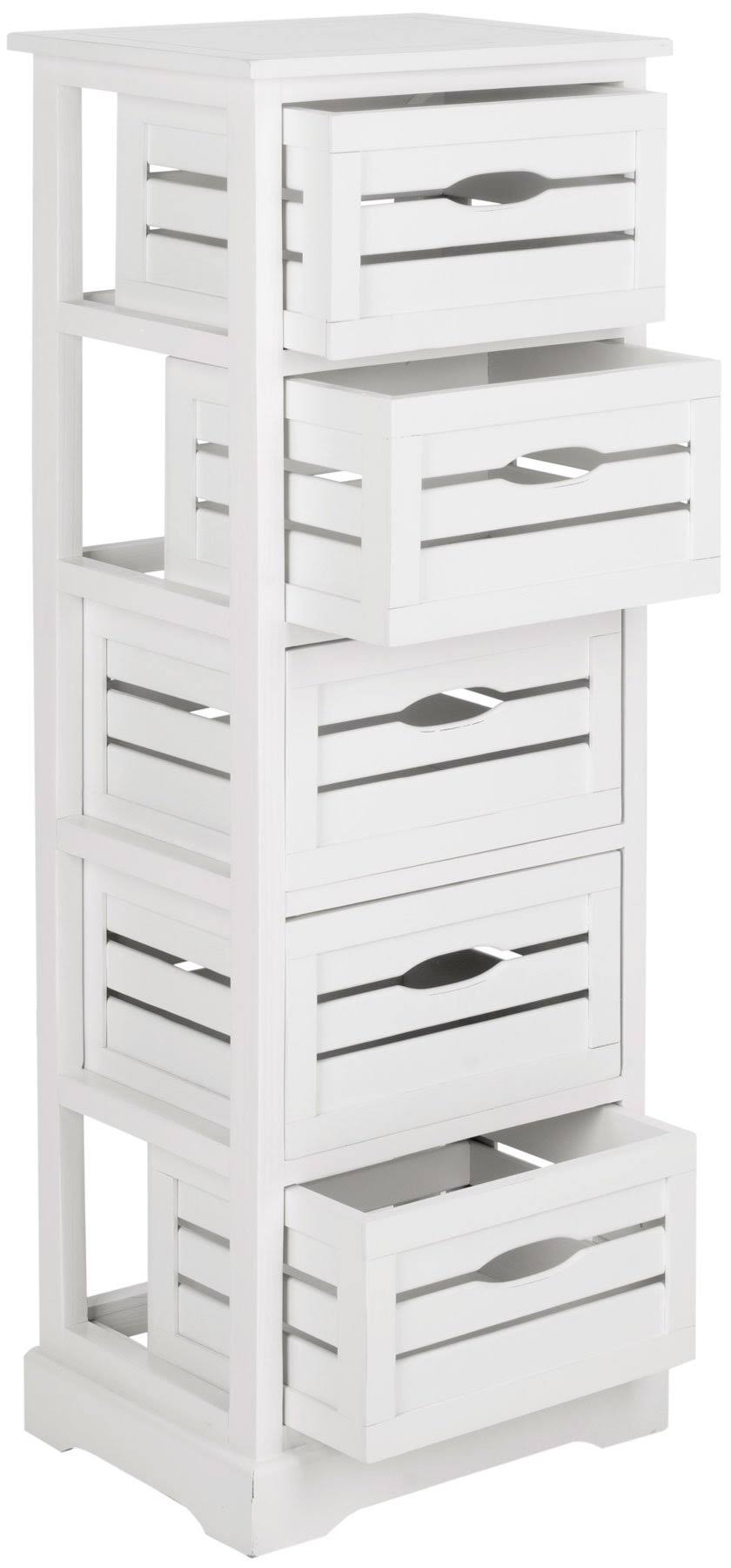 Red 5 Drawer Cabinet Q37208