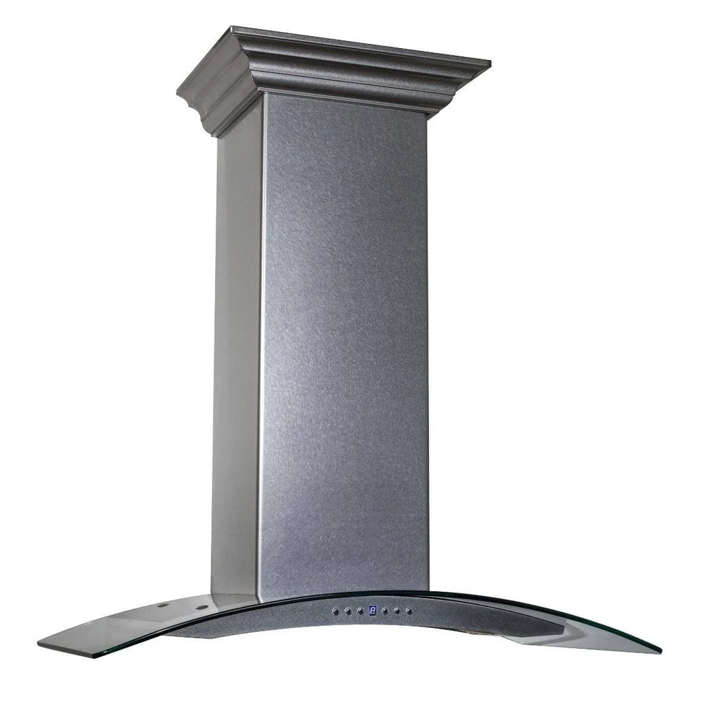 30x22 Wall Mount Range Hood in DuraSnow Stainless Steel & Glass O267012