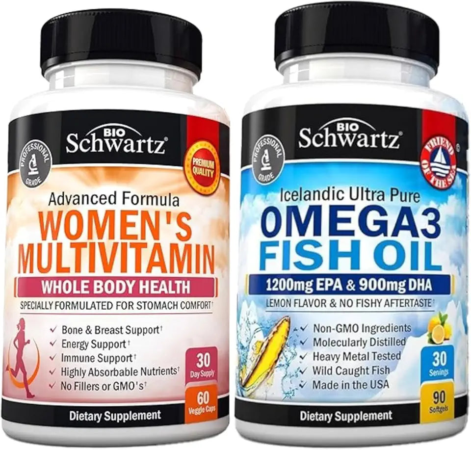Multivitamin Capsules Plus Omega 3 Fish Oil Softgels A634613