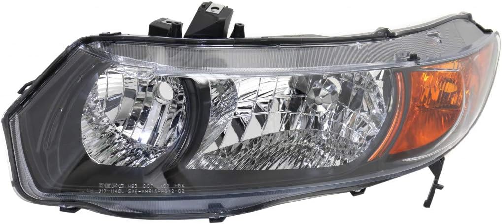 Headlight Assembly Pair for Honda Civic 2006 2007 Coupe Y510244