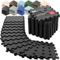 Interlocking EVA Soft Foam Floor Mat 18 Pieces Puzzle Tiles U157327