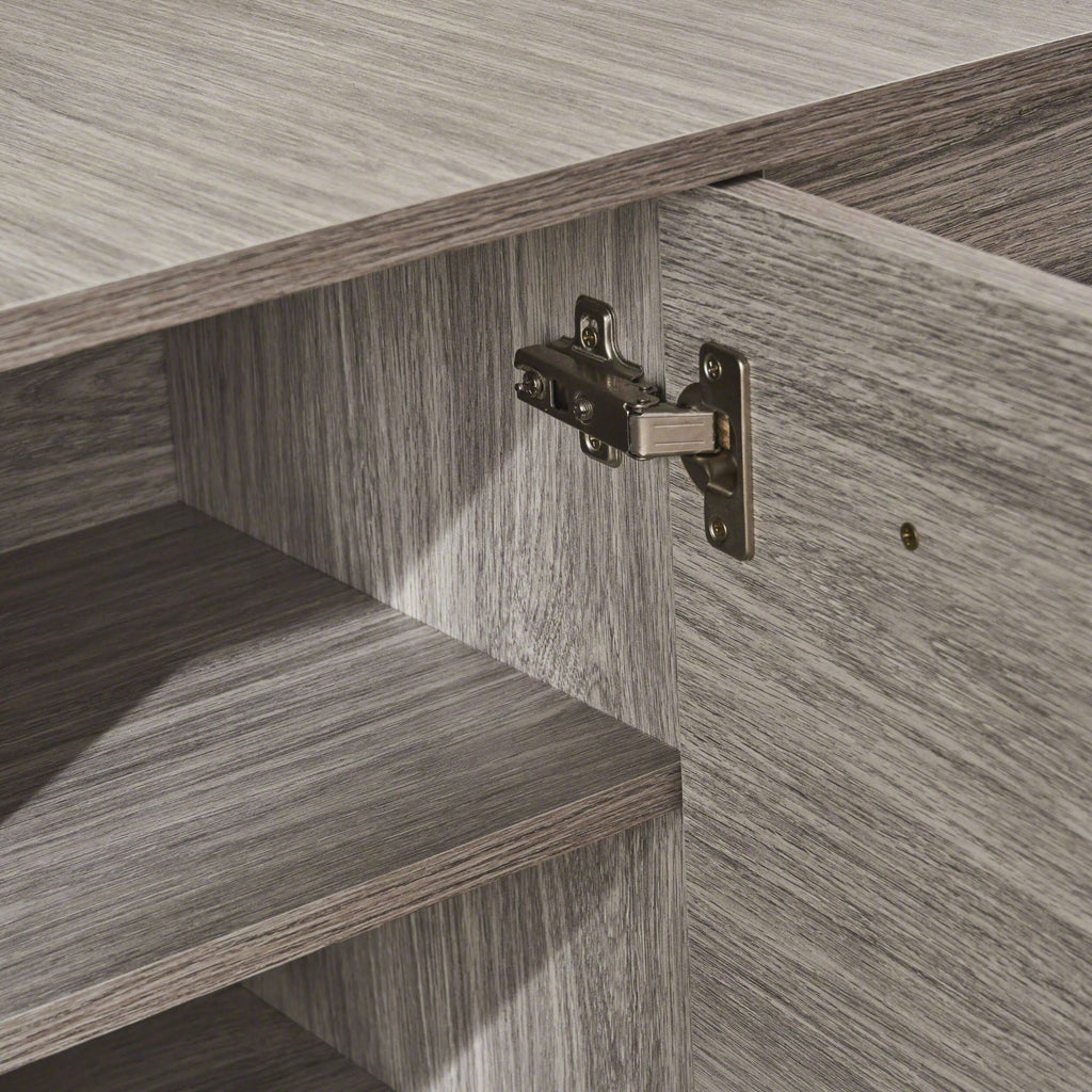 Charcoal Gray and Black Contemporary Rectangular Cabinet Z3222