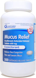 600mg Guaifenesin 12 Hour Extended Release Expectorant 500 Count C7848