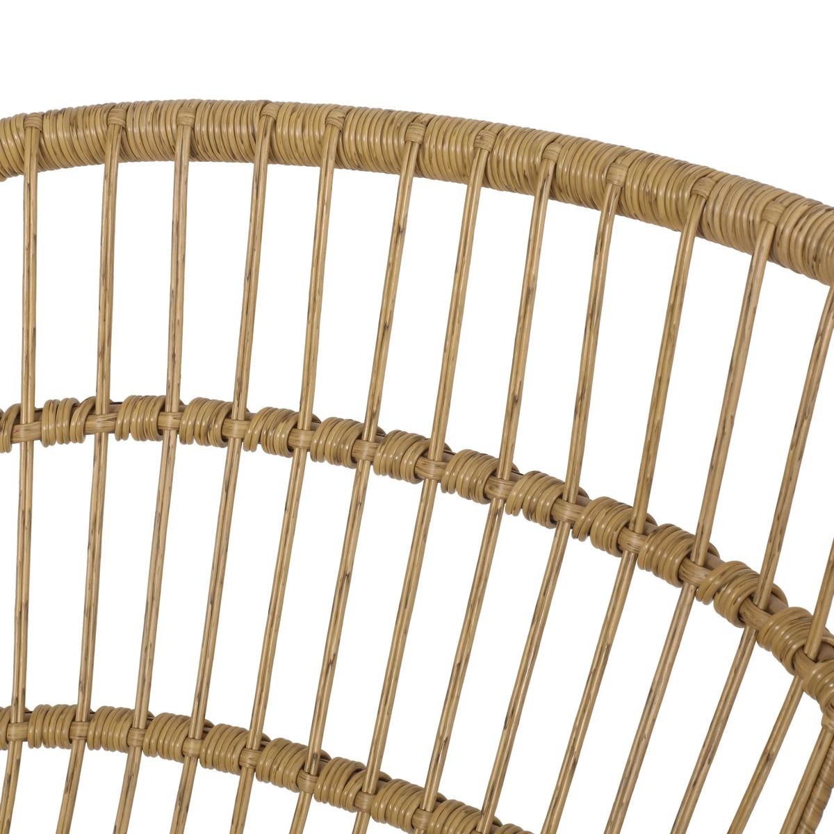 Wicker Outdoor Dining Chair with Cushion Set of 2 F119