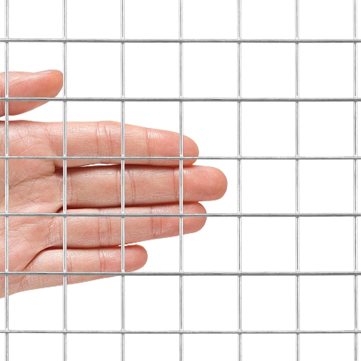 Galvanized Welded Wire Mesh Garden Fence 24 Inch x 25 Foot 1 Inch x 1 Inch 16GA Pack of 2 T446