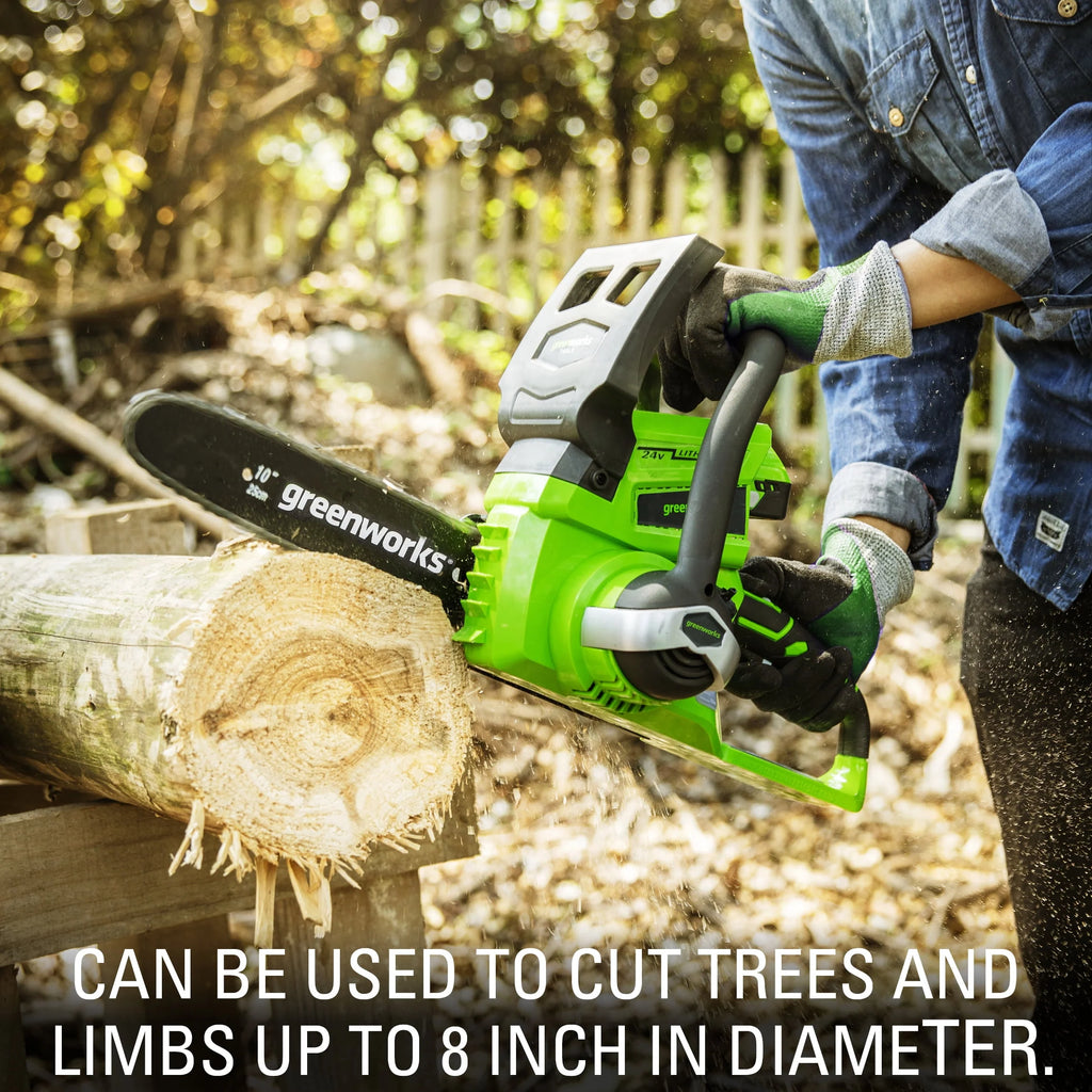 24V Cordless Chainsaw with 2.0 Ah Battery & Charger E446