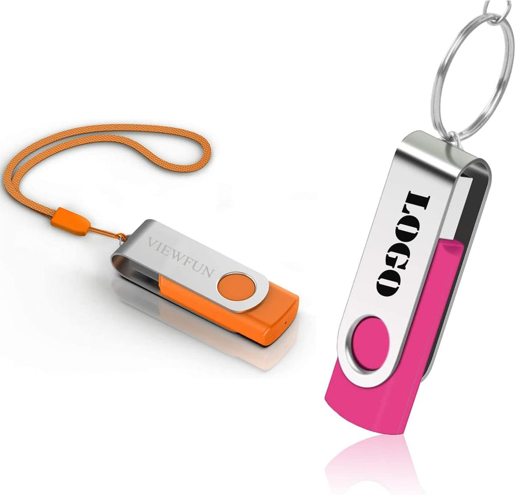 50 Pack 8GB USB 2.0 Flash Drives with LED Indicator and Lanyards F32840
