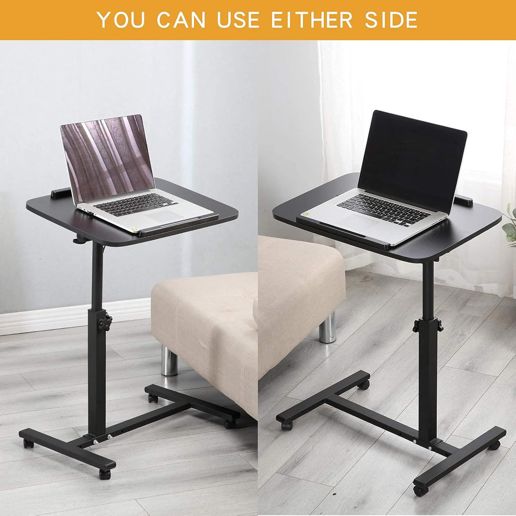 Adjustable Overbed Bedside Table with Wheels B7384
