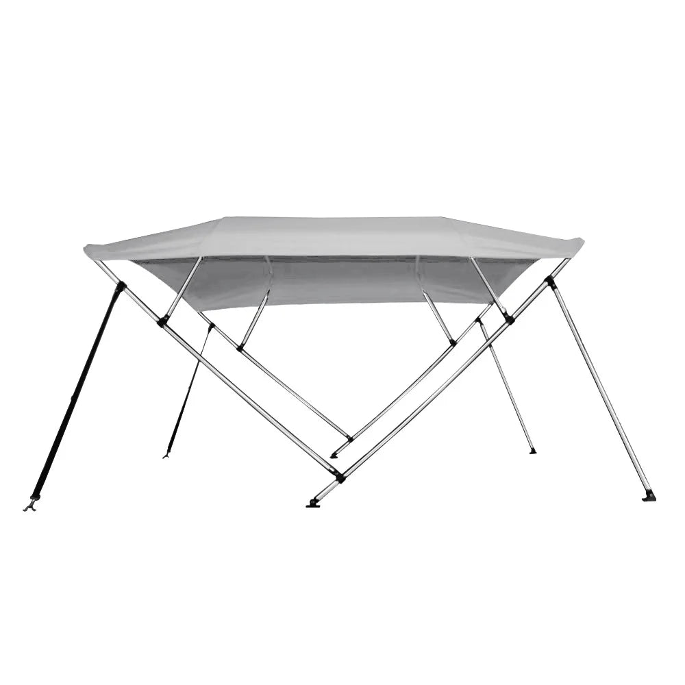 Gray 4 Bow Pontoon Bimini Top Boat Cover O103
