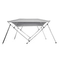 Gray 4 Bow Pontoon Bimini Top Boat Cover O103