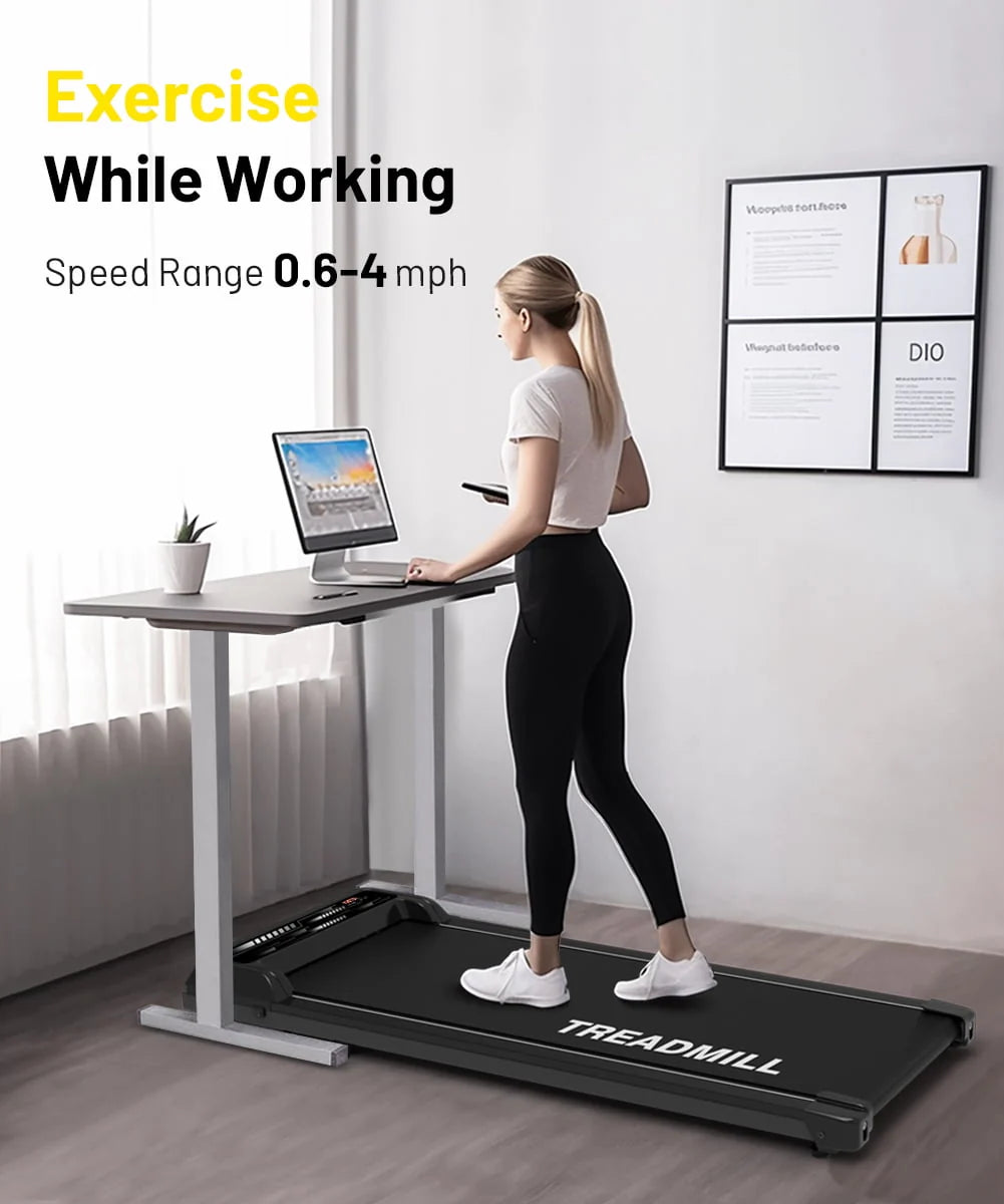 Black Portable Walking Pad Treadmill C941