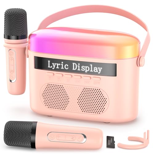 Portable Bluetooth Karaoke Machine with Lyrics Display Screen G10318