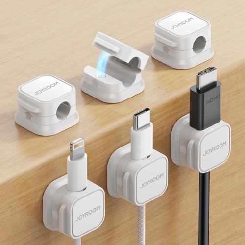 6 Pack Magnetic Adjustable Cable Clips V737
